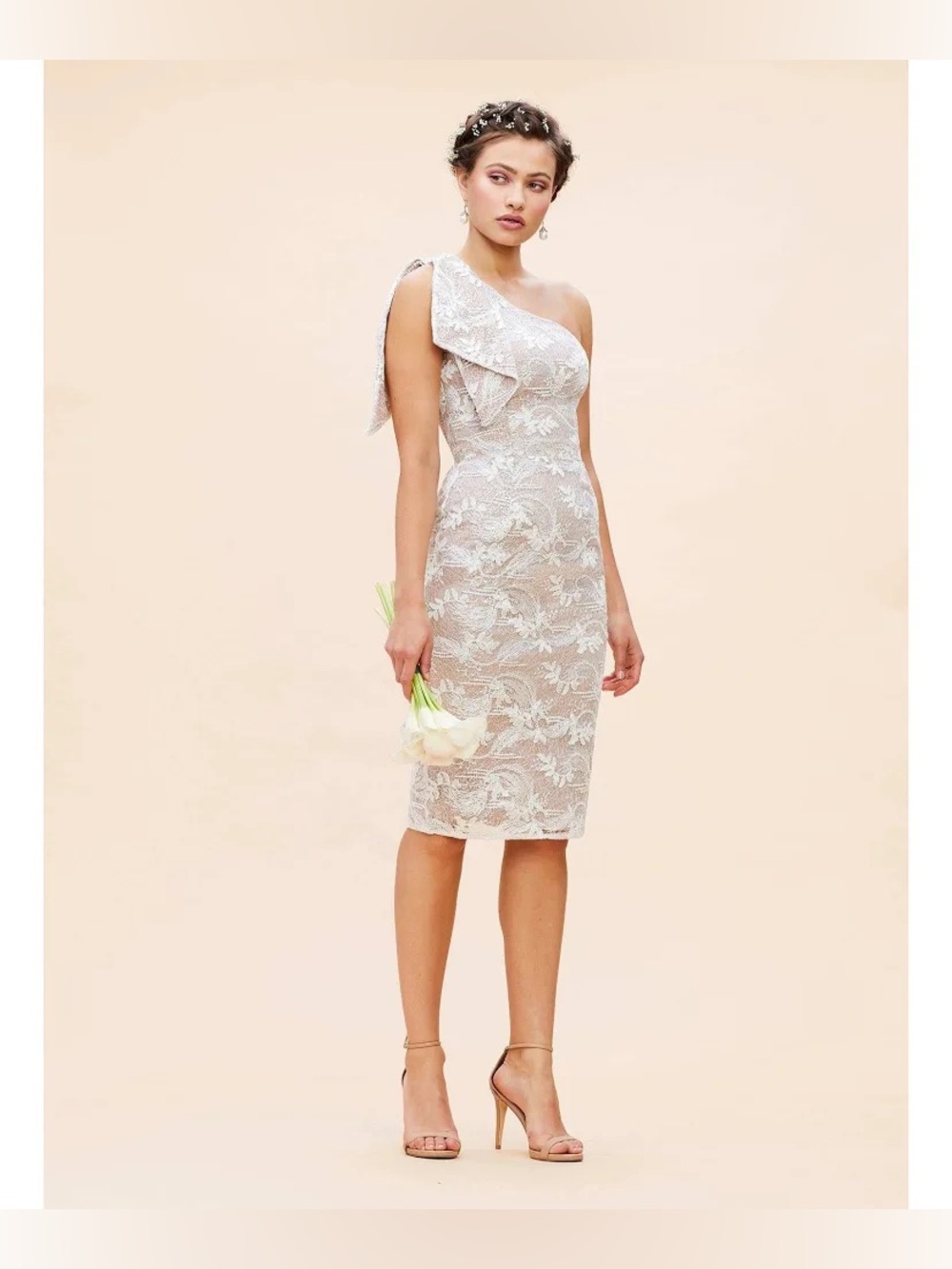 NWT Dress The Population Thalia Dress White Size Large
